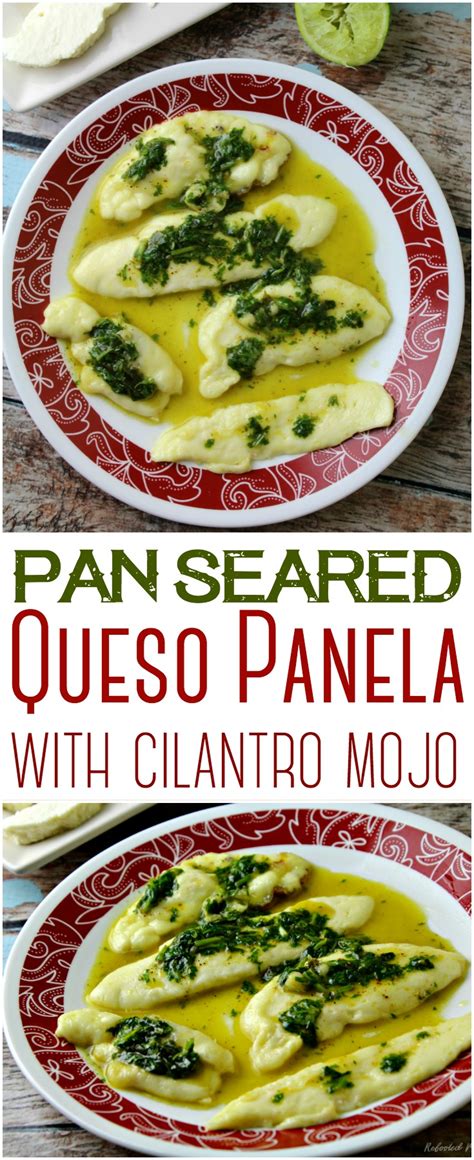 Seared Queso Panela with Cilantro Mojo Sauce