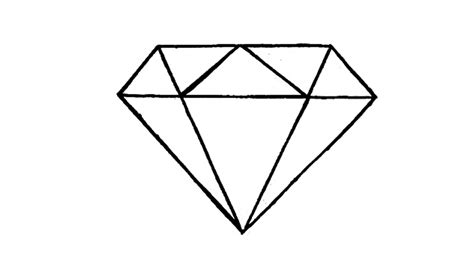 diamond drawing Drawn diamonds shining diamond pencil and in color ...