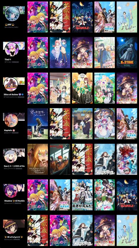 💫JAY💫 on Twitter: "Who has the best seasonal anime preference? [Spring 2023]"