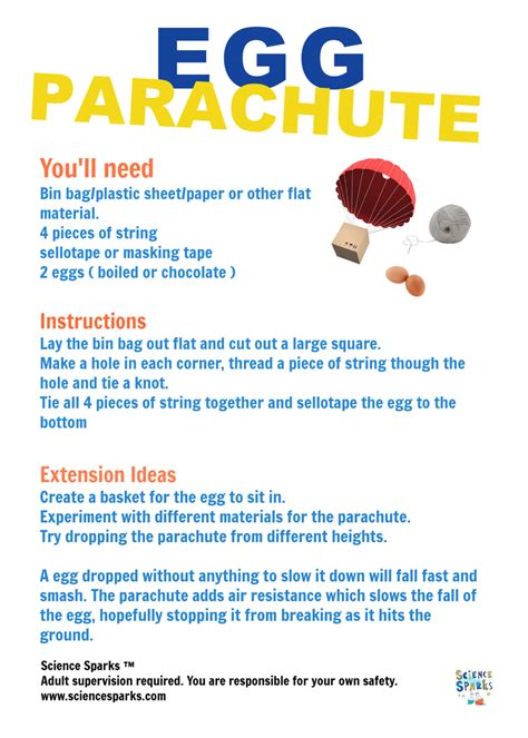 Parachute Egg Drop Ideas