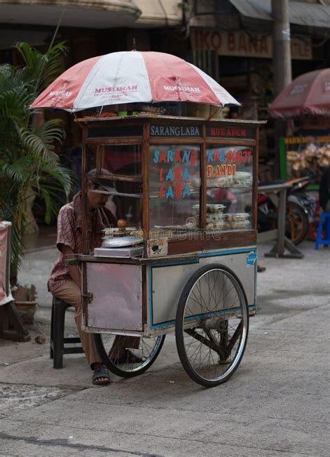 Jakarta, Indonesia - June 27, 2020: Selling the ``Kue Cubit`` As a ...