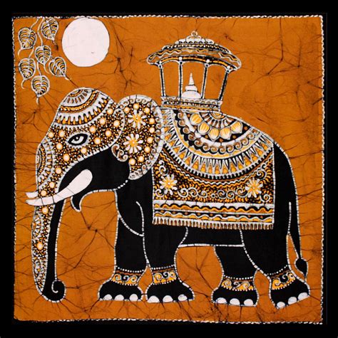 batik elephant tapestry www.hippieshop.com | Batik art, Elephant art, Batik elephant