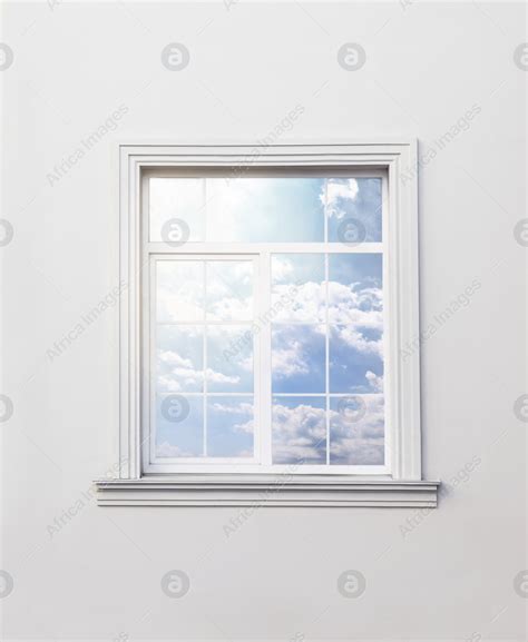 White wall of modern building with window: Stock Photo | Download on ...