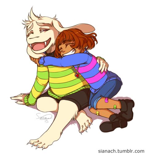 Asriel and Frisk by Issane on DeviantArt