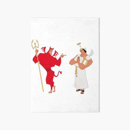 "angel and devil Kronk" Art Board Print for Sale by Drayziken | Redbubble