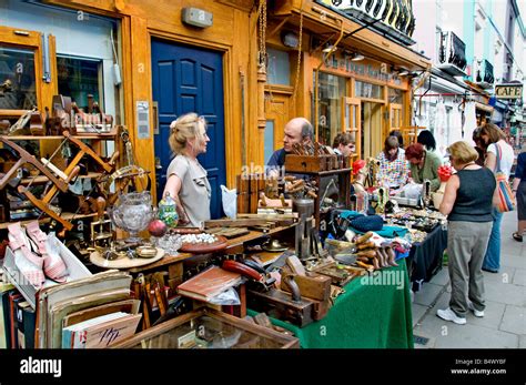 Portobello Road Market Notting Hill London Stock Photo - Alamy