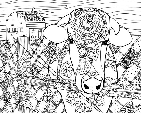 Cow Coloring Pages - ColoringBay