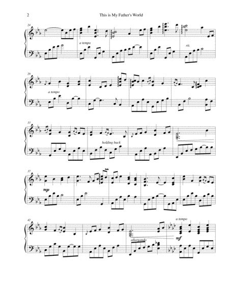 This is My Father's World - Piano Solo - Digital Sheet Music | Sheet ...