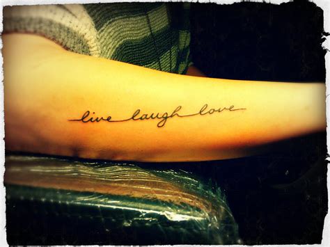 Live Laugh Love Tattoos Designs, Ideas and Meaning - Tattoos For You