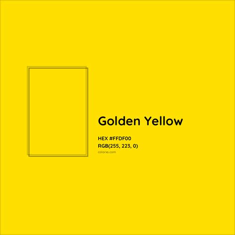 About Golden Yellow - Color meaning, codes, similar colors and paints - colorxs.com