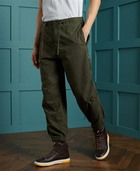 Mens - Parachute Grip Pants in Olive Night | Superdry