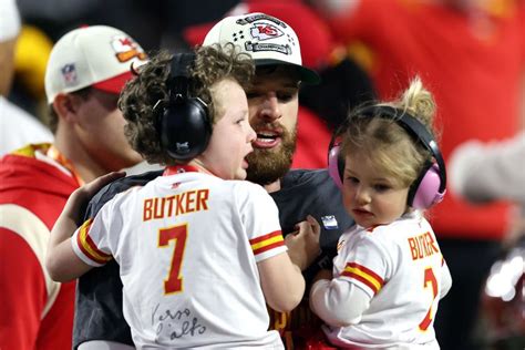 Chiefs' Harrison Butker with His Kids After Super Bowl Win: Photos