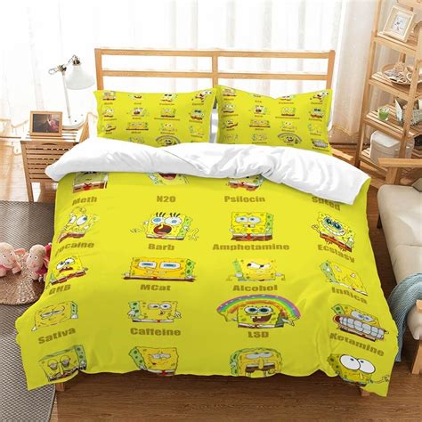 3D Customize SpongeBob SquarePants Bedding Set Duvet Cover Set Bedroom ...