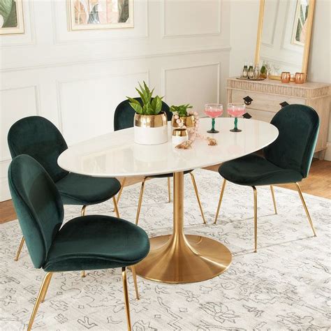 Damon Dining Table - 60" Oval - Shades of Light | Trendy dining room, Dining room small ...