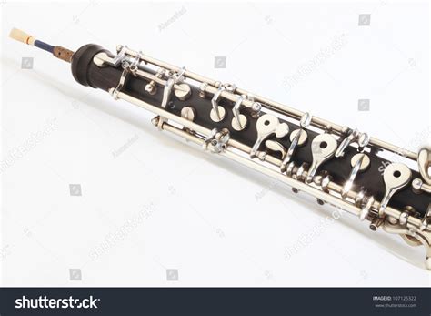 Oboe Musical Instrument On White Woodwind Stock Photo 107125322 - Shutterstock