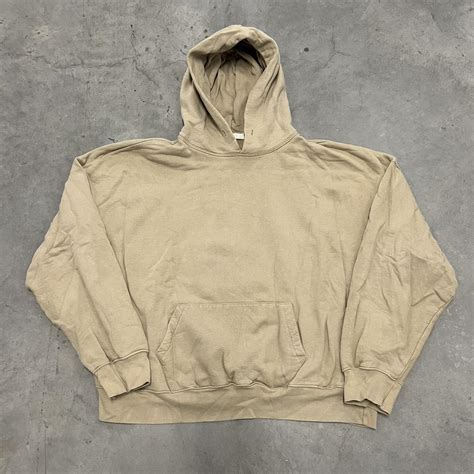 Essential MNML Tan oversized Hoodie | sz: Large |... - Depop