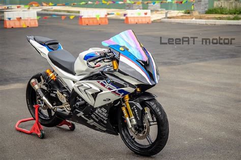 Yamaha YZF-R15 Modified to Look Like BMW S1000RR HP4 Race Limited Edition Bike Worth Rs 84 Lakh ...