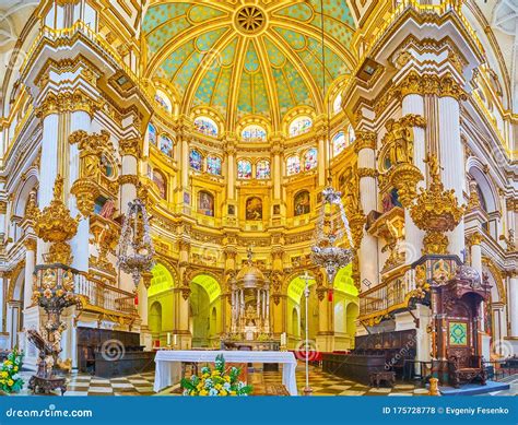 Outstanding Interior of Granada Cathedral, Spain Editorial Stock Photo ...