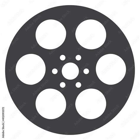 Film reel vector Stock Vector | Adobe Stock