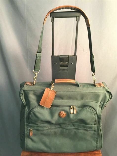 Samsonite Rolling Garment Bag Vintage Green Travel Bag - Luggage