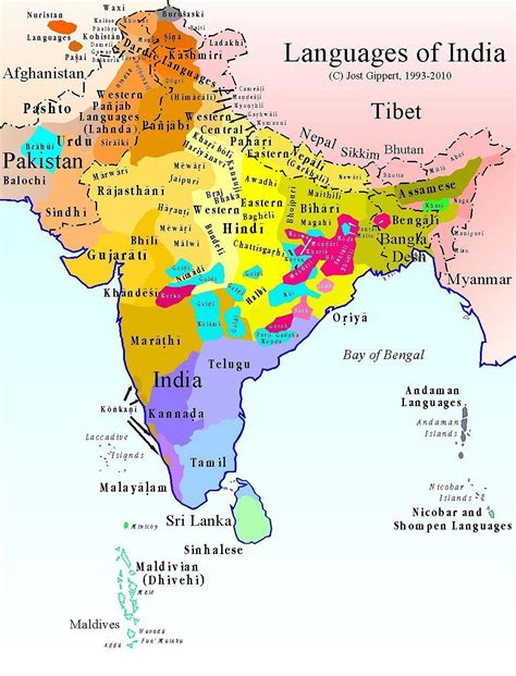 Maps on the Web | Language map, Map, India map