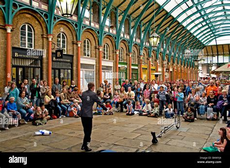 The Convent Garden Market illusion illusionist London Stock Photo - Alamy