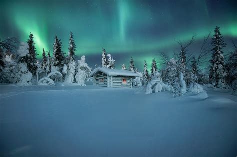 Wallpaper : Finland, cold, snow, hut, winter, sky, nature, aurorae 1920x1280 - WallpaperManiac ...