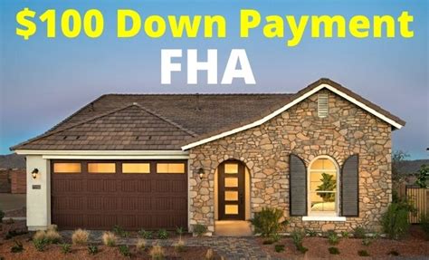 FHA $100 Down Payment Mortgage - $100 Down HUD Homes 2024 - FHA Lenders