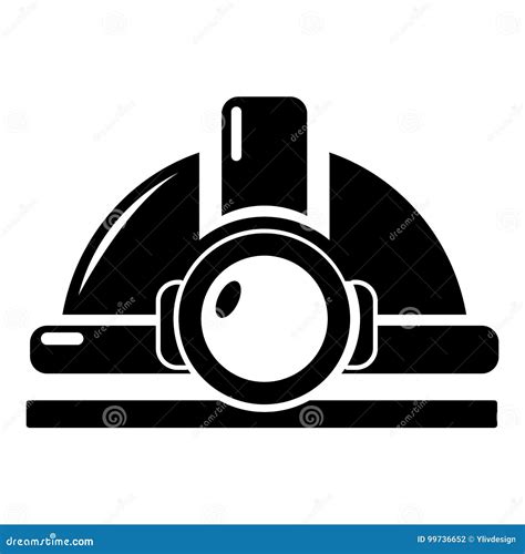 Mining Helmet Icon , Simple Style Stock Vector - Illustration of manual, logo: 99736652