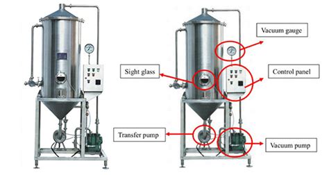 Stainless steel vacuum degasser for juice production line