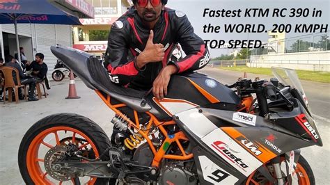 Fastest KTM RC 390 in the WORLD. 200 KMPH TOP SPEED. - YouTube