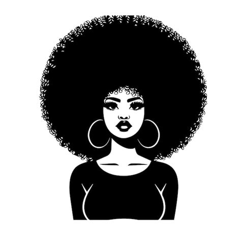 Premium Vector | Afro Woman Svg