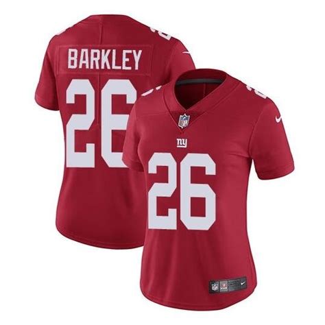 Saquon Barkley #26 New York Giants Limited Player Jersey Women's Red ...