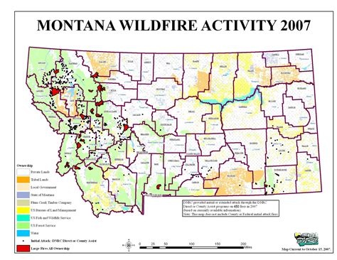 Forest Fire Map In Montana - United States Map