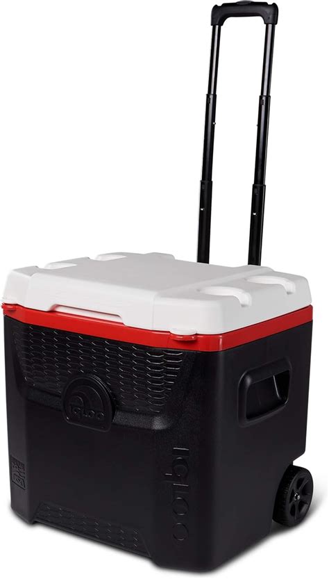 Wheeled Cooler Igloo 52 Qt Quantum Roller Red/Black Coolers Sports & Outdoors kmotors.co.th