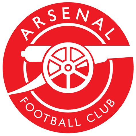 Red Dominant Arsenal logo. Cropped and color inverted version of u ...