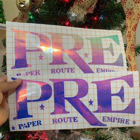 Paper Route Empire Vinyl Car Decal P.R.E - Etsy