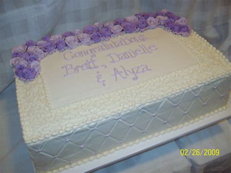 wedding sheet cake designs - Marchelle Barkley