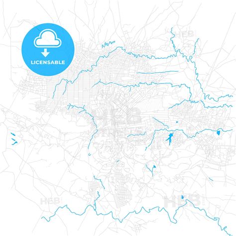 Likasi, DR Congo PDF vector map with water in focus - HEBSTREITS ...