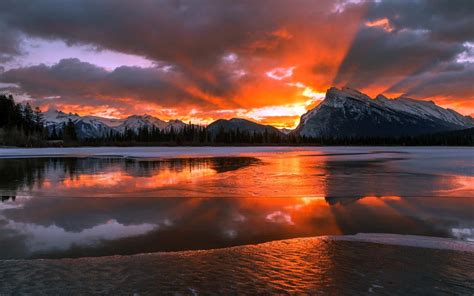 wallpaper canada, alberta, banff national park HD : Widescreen : High Definition : Fullscreen