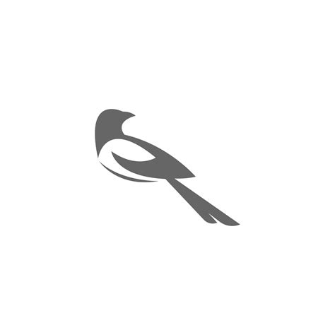 Magpie logo icon illustration design 13402703 Vector Art at Vecteezy