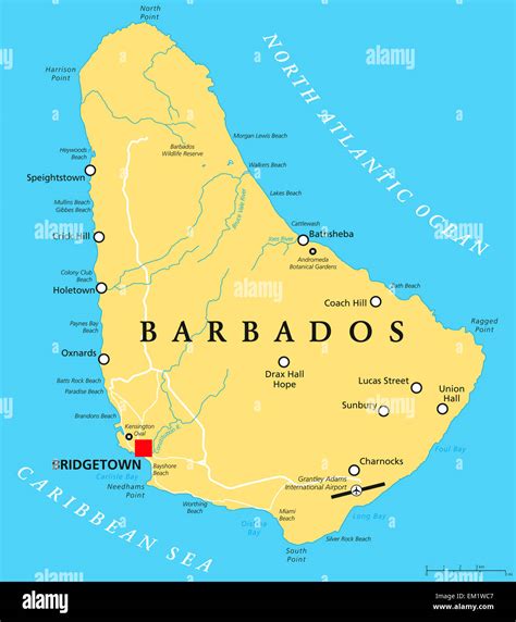 Map Barbados Caribbean - Share Map