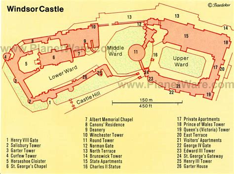 Windsor Castle - Floor plan map | Windsor castle, Visit windsor castle, Windsor castle map