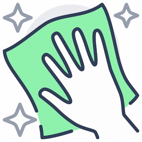 Dust, cleaning, cloth, disinfection, wipe, hand icon - Download on ...