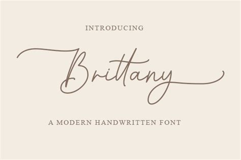 brittany font - comofont