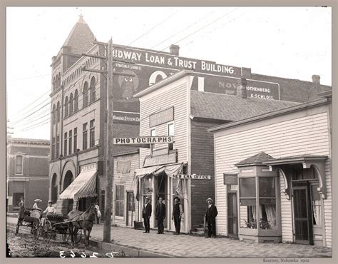 1902 Kearney, Nebraska PHOTO, Town View, Horse Wagon, 20"x16" vintage Americana | Kearney ...