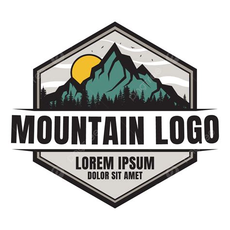 Badge Mountain Logo Vector, Mountain, Logo, Logo Badges PNG and Vector with Transparent ...