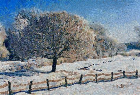 Winter - Van Gogh Photograph by Gary Prill