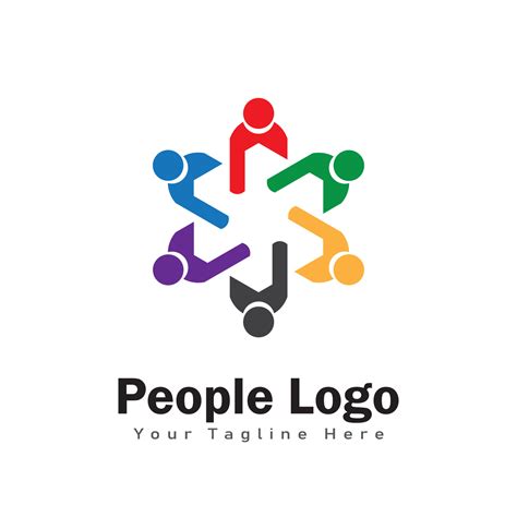 people logo design symbol 13129663 Vector Art at Vecteezy