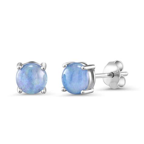 Genuine Gemstone Stud Earrings